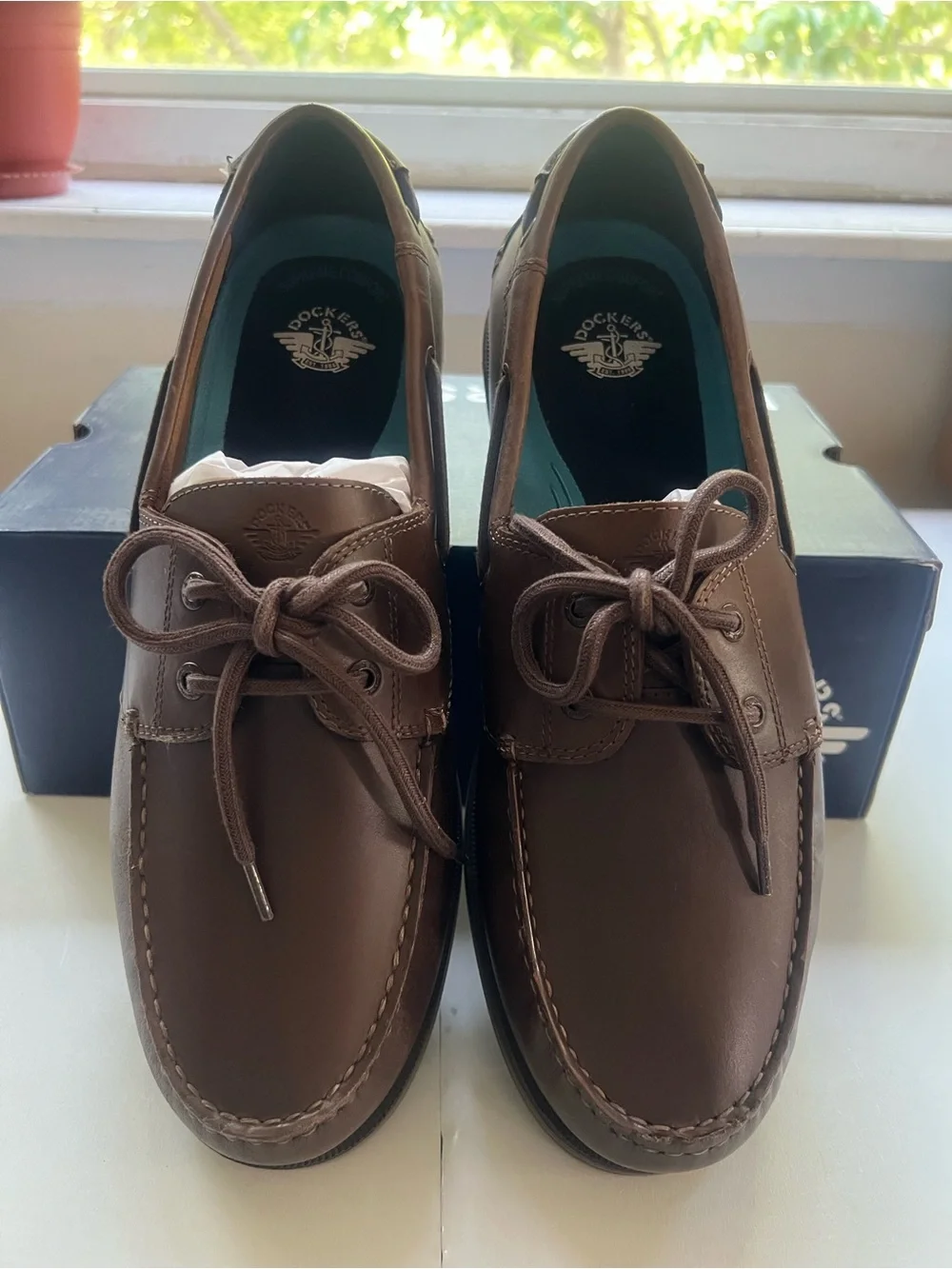 Men's Dockers, Dennison Boat Shoe 90-34408 Chestnut LEATHER